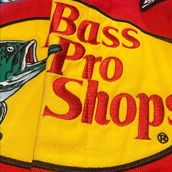 Bass Pro Shops Red and Black Racing Jacket Deadstock - Picture 4 of 9